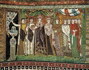 Bizantium Prints: Empress Theodora with her court
