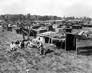 Jobless Prints: Encampment of the Bonus Army Marchers in Washington DC