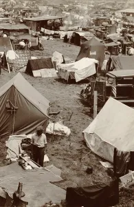 Images Dated 6th January 2009: Encampment built by veterans of the Bonus Expeditionary Force in Washington