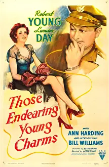 Soldier Prints: THOSE ENDEARING YOUNG CHARMS, US poster, from left: Laraine Day, Robert Young, 1945