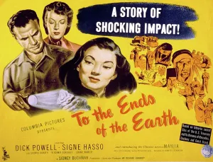 Newscannerlg Prints: TO THE ENDS OF THE EARTH, Dick Powell, Signe Hasso, Maylia, 1948