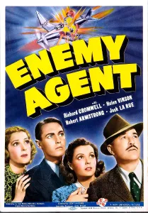 Explosion Prints: ENEMY AGENT, US poster, from left: Helen Vinson