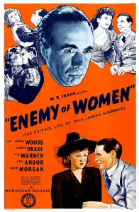 Claudia Prints: ENEMY OF WOMAN, US poster, bottom from left: Claudia Drake, Donald Woods, 1944