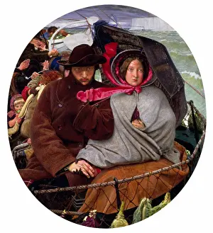The Last of England, 1855, by Ford Madox Brown, 1852-1855, by Ford Madox Brown, oil painting