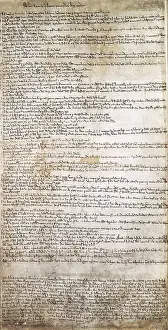 Justice Prints: England. Carta Magna (1212). Manuscript Add