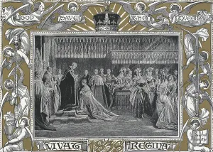 England. Coronation of the queen Victoria. Westminster Abbey. On June 28th1938. Engraving. Coleccin Gasca/AISA/Everett Collection (156082)**US SALES ONLY**