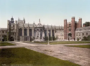 Images Dated 8th February 2008: England, Trinity College, Cambridge, photochrom, circa early 1900s