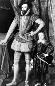 Writer Prints: English explorer and writer Sir Walter Raleigh