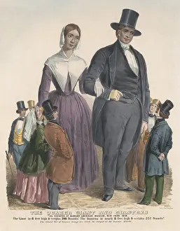 20 40 Years Old Prints: English Quaker giant and giantess