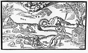 Xylographies Prints: English shepherd of 16th c. Xylography