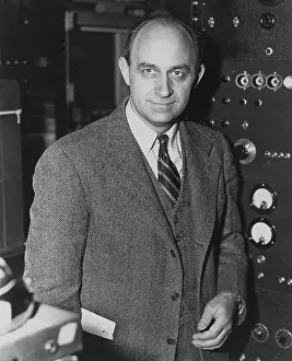 Physicists Prints: Enrico Fermi, Italian born physicist, received the 1938 Nobel Prize in physics