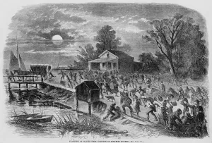 Escape Prints: Enslaved African-Americans running from Hampton