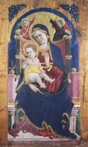 In Ones Arms Prints: Enthroned Madonna with Child among Saints