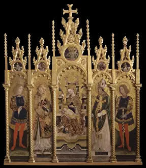Stand Prints: Enthroned Madonna with Child and Saints Amelio
