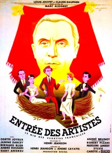 Louis Prints: ENTREE DES ARTISTES, (aka THE CURTAIN RISES), French poster art, top: Louis Jouvet, 1938