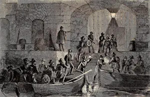 Anderson Prints: Entry of Major Anderson's command into Fort Sumter at night on Dec