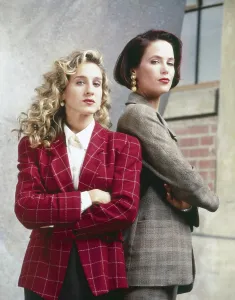 Parker Prints: EQUAL JUSTICE, from left: Sarah Jessica Parker, Debrah Farentino, 1990-1991
