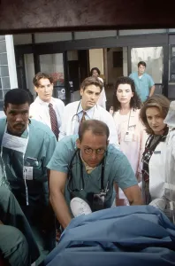 Eriq Prints: ER, (aka E.R.), from left, Eriq La Salle