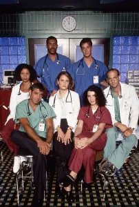 Eriq Prints: ER, (aka E.R.), from left, Gloria Reuben