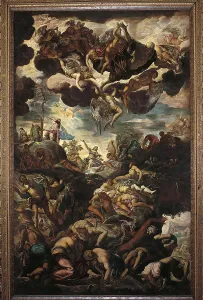 Bronze Prints: Erection of the bronze snake, by Jacopo Robusti called Tintoretto