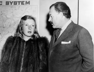 Cartoonist Prints: Ernest Hemingway (1899-1961) and journalist Martha Gellhorn