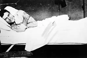 Red Cross Prints: ERNEST HEMINGWAY in the Red Cross Hospital in Milan