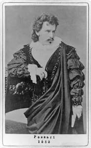 Bavarian Prints: Ernst von Possart (1841-1921), German actor, playwright and theator director. Ca. 1880