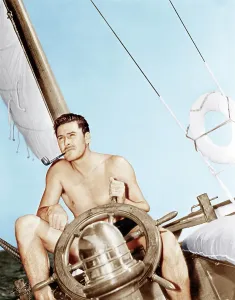 Errol Prints: Errol Flynn relaxing on his yacht, ca. 1937