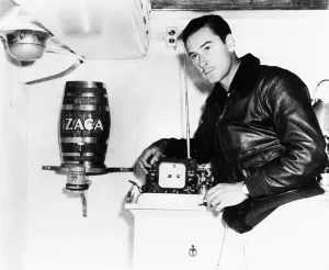 Leather Jacket Prints: Errol Flynn shipboard, 1940s