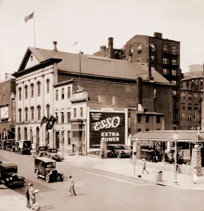 Extraction Prints: An Esso (now Exxon) gas station in the shadow of Ford's Theater, in, Washington, D.C