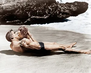 FROM HERE TO ETERNITY, from left: Burt Lancaster, Deborah Kerr, 1953