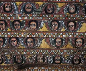 Ethiopia Prints: ETHIOPIA. AMHARA. Gonderr. Debre Berhan Selassie Church