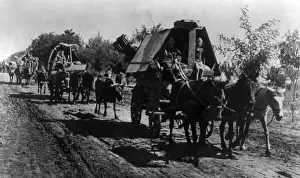 Russians Prints: Ethnic Germans returning to Germany ahead of advancing Soviet (Russian) armies in 1944