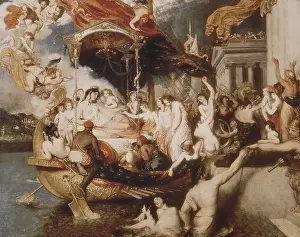 ETTY, William (1787-1849). Triomph of Cleopatra. 1st half 19th c. Oil on canvas. AISA/Everett Collection**US SALES ONLY**