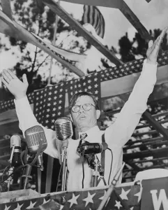 Eugene Prints: Eugene Talmadge, announcing that he is going to seek another term as governor of Georgia in 1942