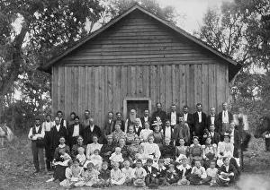 Migration Prints: Euro-Americans and Native Americans pose for a Sunday school portrait
