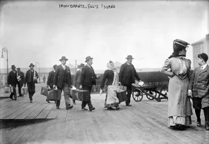 Ellis Island Prints: European immigrants arriving at Ellis Island, ca. 1907