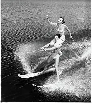 History Prints: EV1302 - WATER SKIERS. Courtesy: CSU Archives / Everett Collection