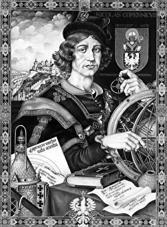 History Prints: EV1823 - Polish astronomer Nicholas Copernicus