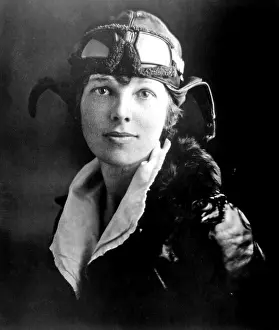 Famous People Prints: EV1843 - Amelia Earhart, circa late 1920s-early 1930s
