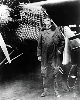 Famous People Prints: EV1867 - CHARLES LINDBERGH. Courtesy: CSU Archives / Everett Collection