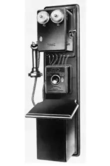 History Prints: EV1904 - Wall telephone made by General Electric for American Bell Telephone Company