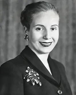 Lcgr1410 Prints: Eva Duarte de Peron, wife of Argentine President Juan Domingo Peron