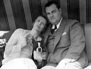Hutton Prints: Evangelist Aimee Semple McPherson with husband David Hutton