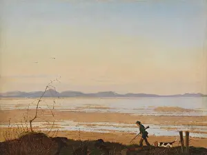 Shore Prints: AN EVENING BESIDE LAKE ARRESO, by Johan Thomas Lundbye