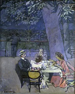 Bench Prints: Evening in Trieste, by Pietro Marussig
