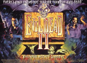 Jbp10ma14 Prints: EVIL DEAD II, left, Bruce Campbell