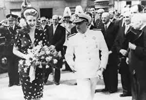Public Appearance Prints: Evita Peron in Barcelona, Spain. June 1947. - (BSLOC_2014_17_67)