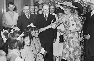 Public Appearance Prints: Evita Peron, visiting an orphanage in Toledo, Spain. June 1947. - (BSLOC_2014_17_66)
