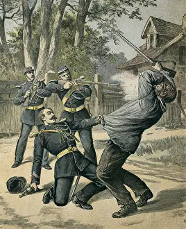 Military Dress Prints: Ex-Con Boissin resists arrest and is shot by the Gendarmes